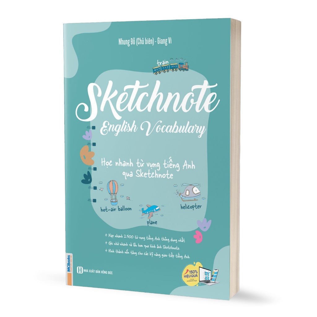 Sách - Sketchnote English Vocabulary - Học nhanh từ vựng tiếng anh qua Sketchnote