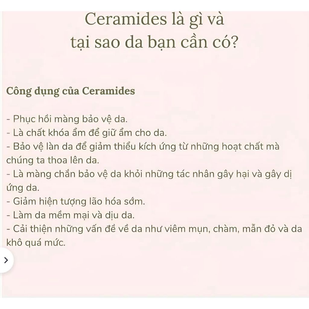 Chất lượng Sản Phẩm Serum Ceramide Phục Hồi Da