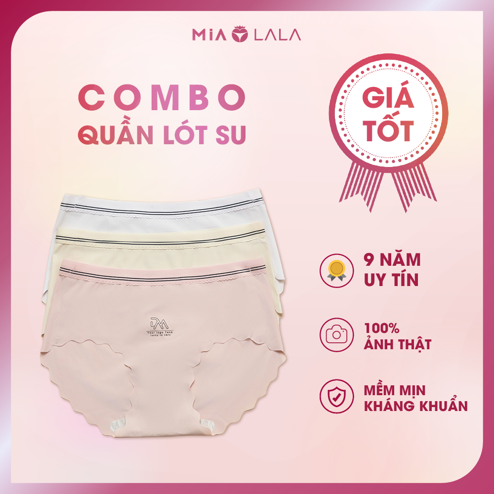 Combo quần lót su 3 màu mềm mịn co giãn 4 chiều FQL04083389
