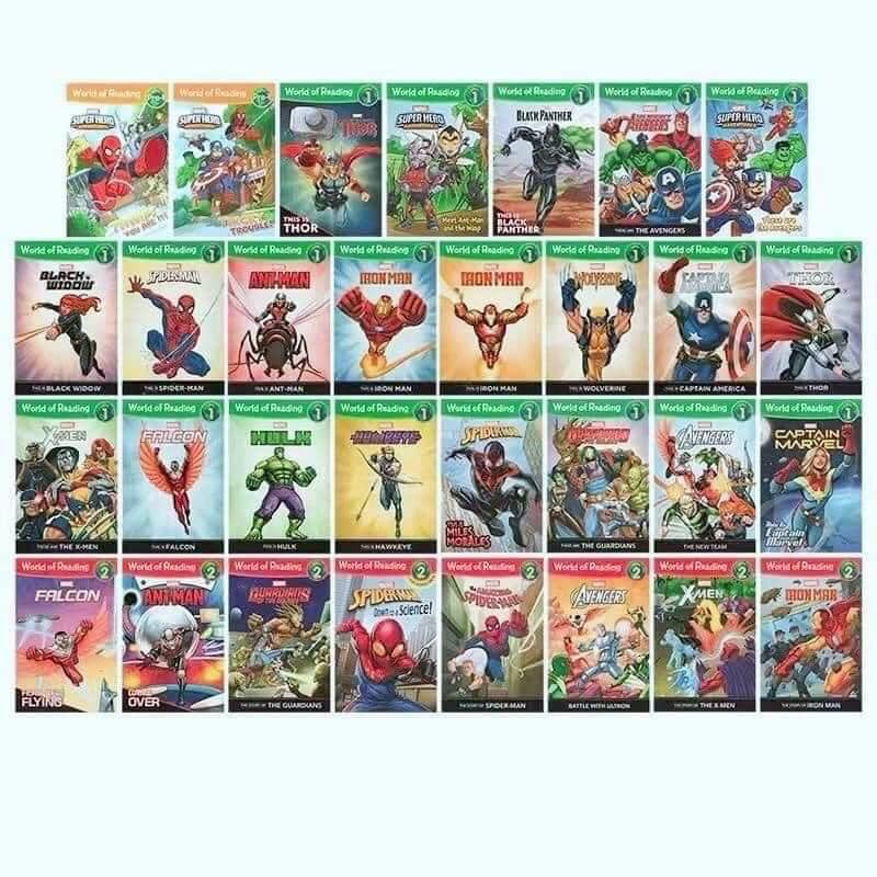 Sách - Marvel World of Reading - Phần 1 (31 quyển) + Marvel storytime ...