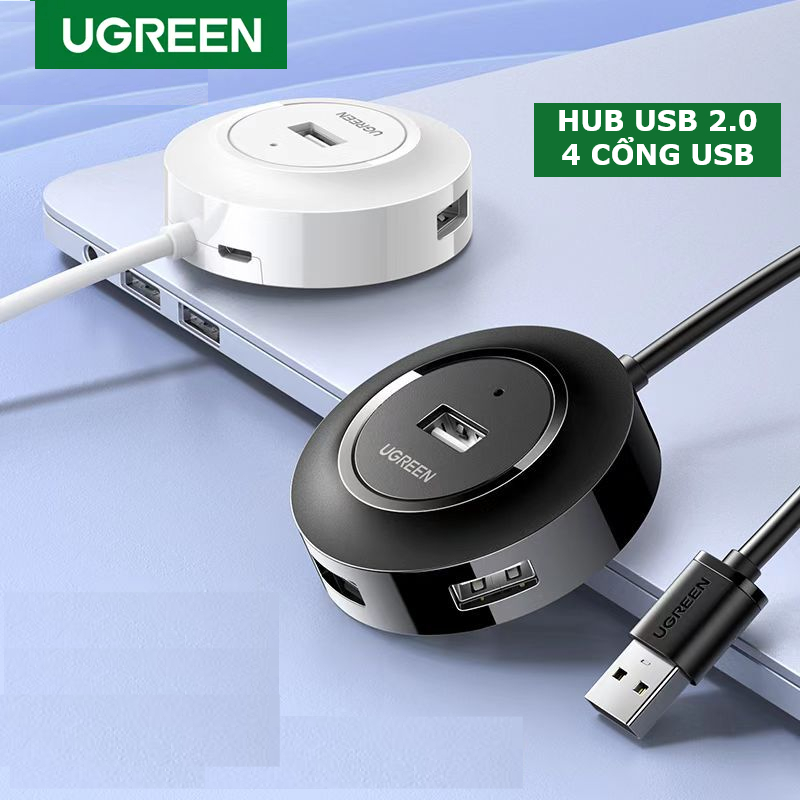 Hub USB 2.0 Ugreen 4 cổng USB giúp chia cổng USB sử dụng được nhiều ...