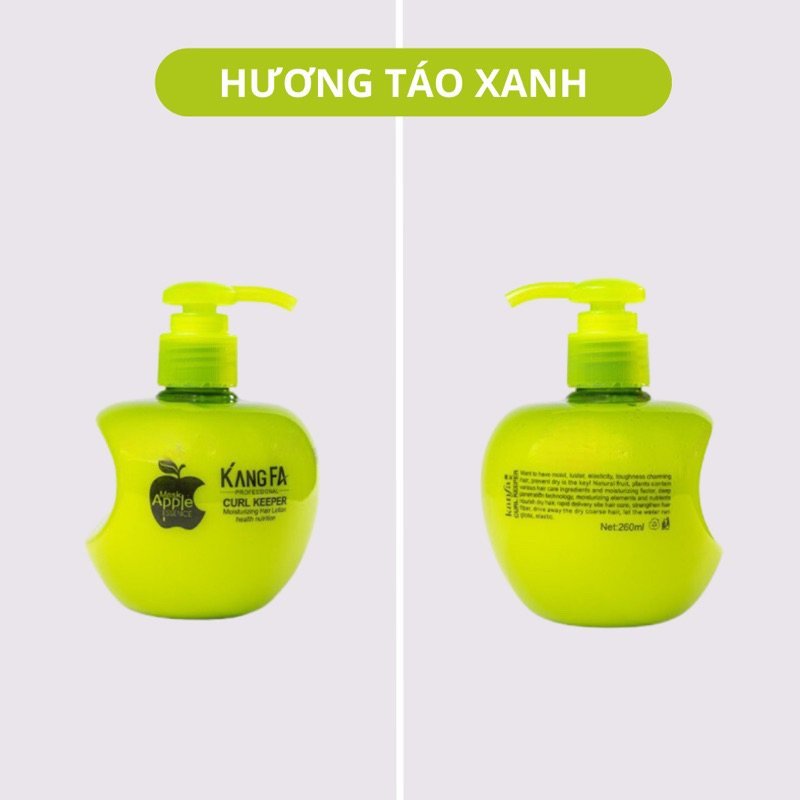 Gel giữ nếp bóp tóc xoăn hippie KangFA 260ml Gel táo tạo kiểu tóc uốn sóng xoăn mềm dưỡng ẩm phục hồi tóc khô xơ