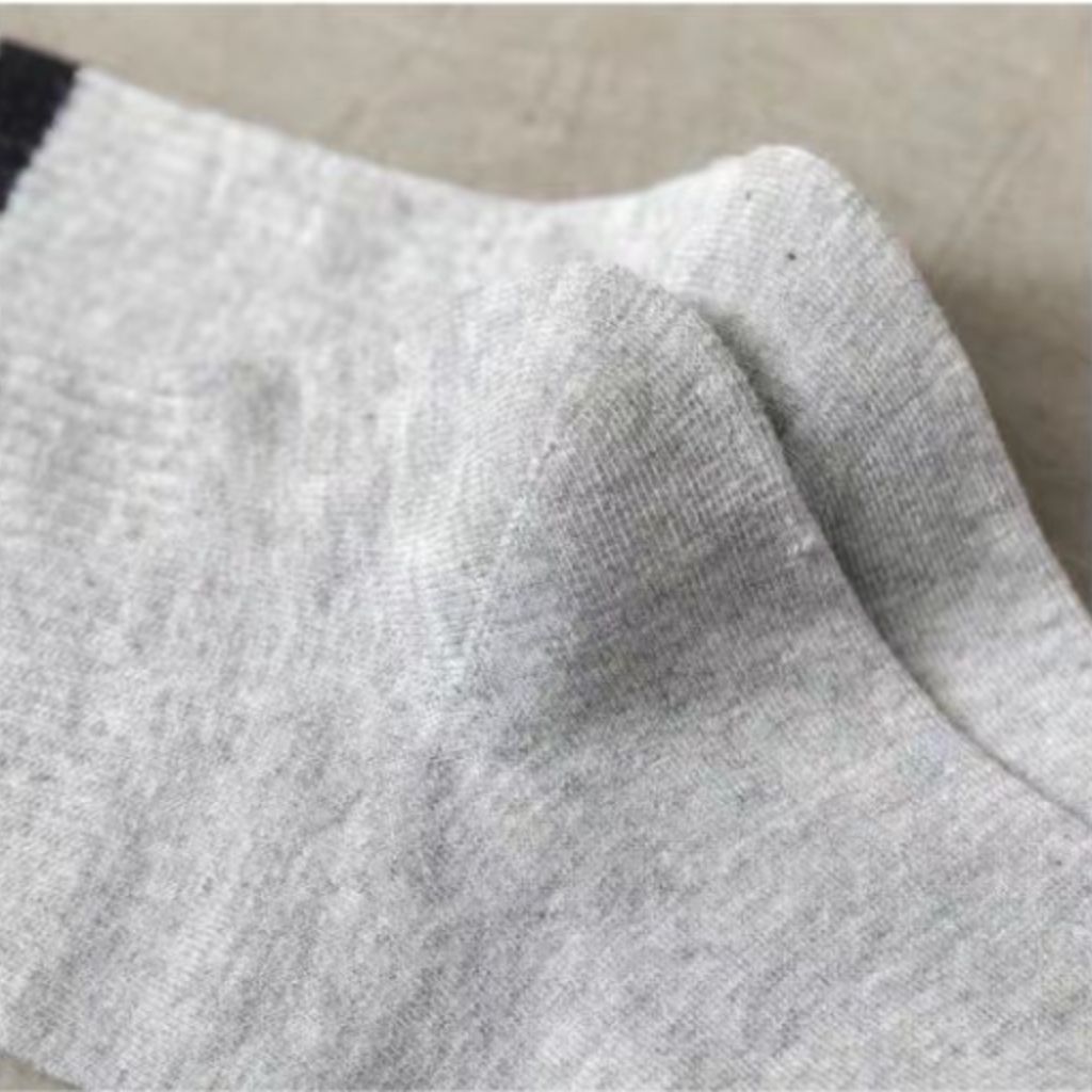 Tất nam nữ cổ trung cotton mềm mại thoáng mát 2 sọc dày dặn êm ái thấm hút và co dãn tốt LANIXA T588