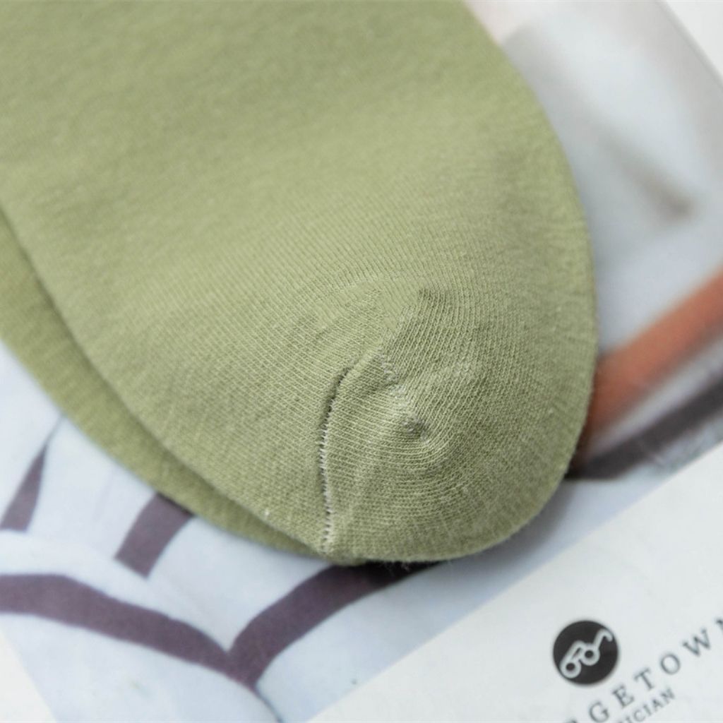 Tất nữ cổ trung chất cotton trơn mềm mịn 4 chiều thấm hút thoáng khí tốt không hôi chân LANIXA T786
