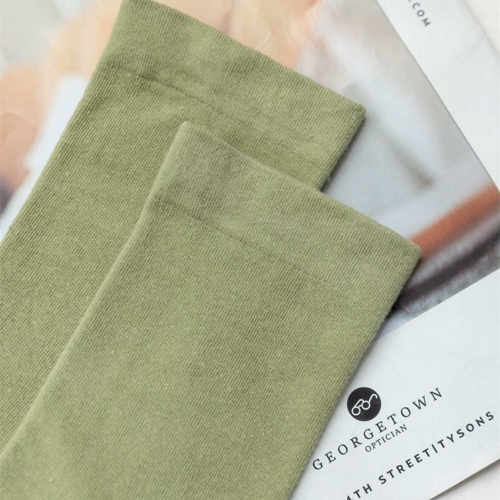 Tất nữ cổ trung chất cotton trơn mềm mịn 4 chiều thấm hút thoáng khí tốt không hôi chân LANIXA T786