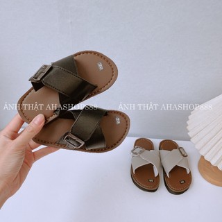 FORM CHUẨN Dép Lê Quai Chéo Phối Khóa Đế Siêu Nhẹ Cho Bé Trai K231