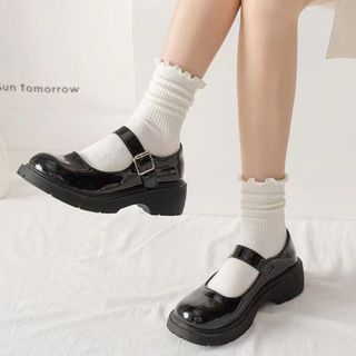 Tất nữ cổ cao viền nhún chất vải cotton co dãn thời trang Hàn Quốc sang trọng thanh lịch DEVARI T23