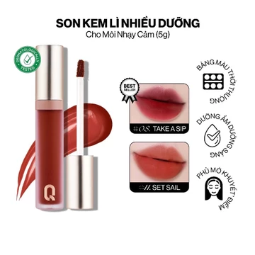 [TẶNG MẶT NẠ NHẬT BẢN] Son kem lì Gilaa long wear lip cream 2 rich rosie - version 2