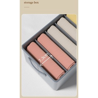 Hộp vải đựng quần áo chia ngăn túi đựng quần áo chia 6,7,9 ngăn đựng quần áo các loại 4 mùa