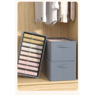 Hộp vải đựng quần áo chia ngăn túi đựng quần áo chia 6,7,9 ngăn đựng quần áo các loại 4 mùa