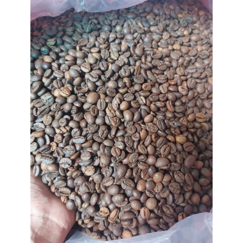 1kg cà phê giá Sỉ hạt 20%ARABICA 40%CULI VÀ 40%ROBUSTA nguyên chất rang bơ