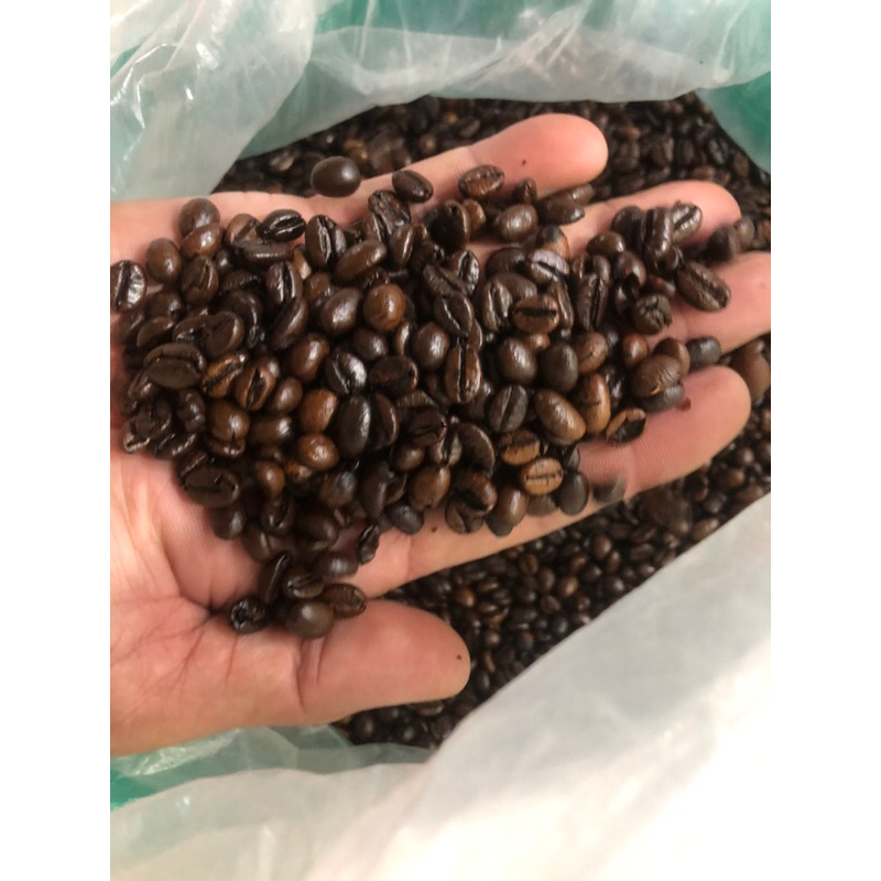 1kg cà phê giá Sỉ hạt 20%ARABICA 40%CULI VÀ 40%ROBUSTA nguyên chất rang bơ