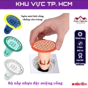 Bộ nắp nhựa đậy miệng cống, ngăn mùi hôi cống, chống côn trùng hiệu quả