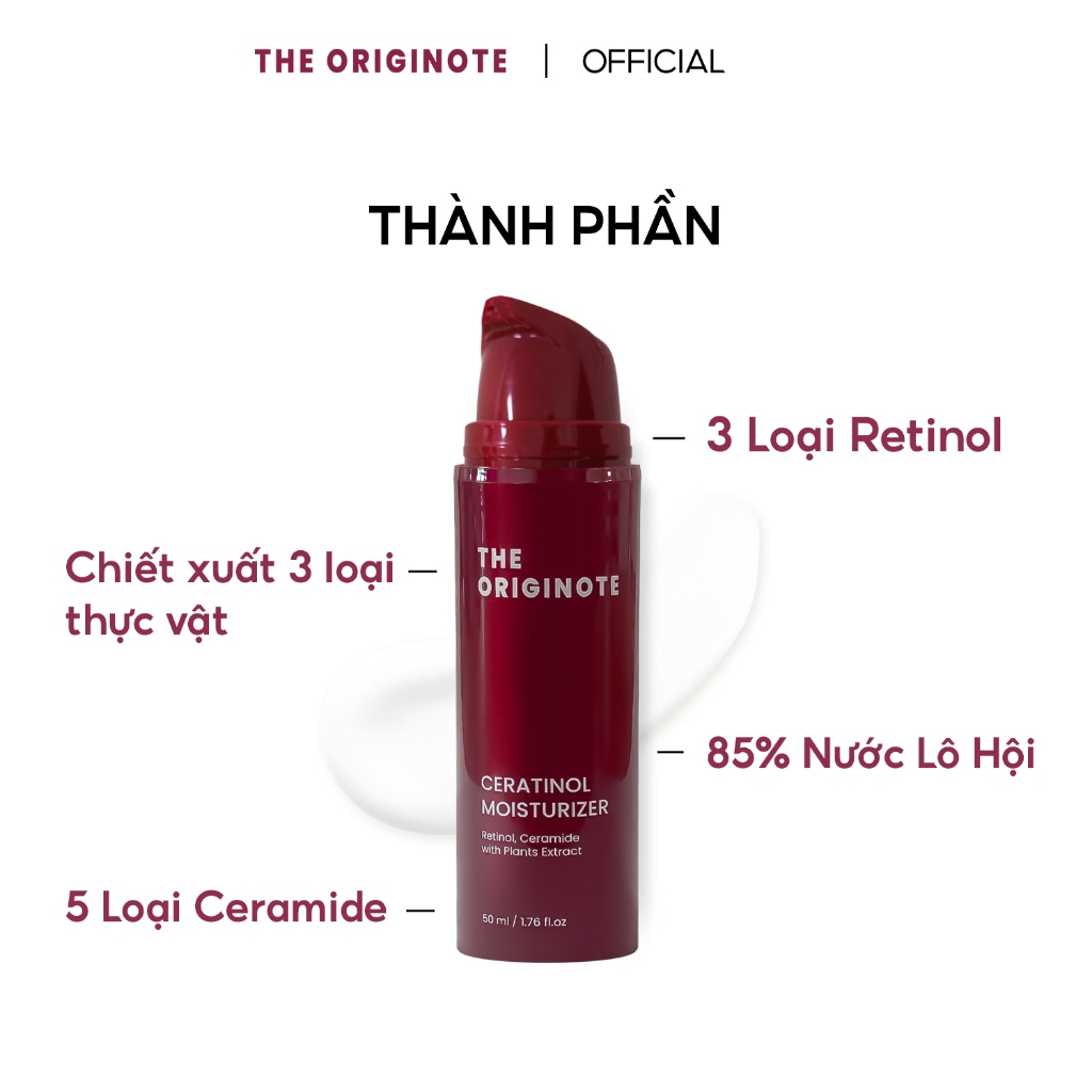 Kem dưỡng chống lão hóa The Originote hỗ trợ cải thiện làn da màu da không đồng đều 50ml Moisturizer