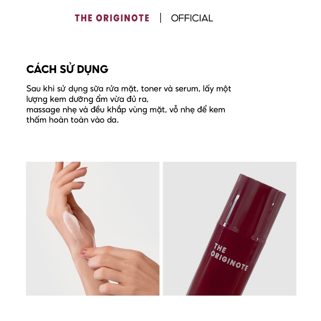 Kem dưỡng chống lão hóa The Originote hỗ trợ cải thiện làn da màu da không đồng đều 50ml Moisturizer