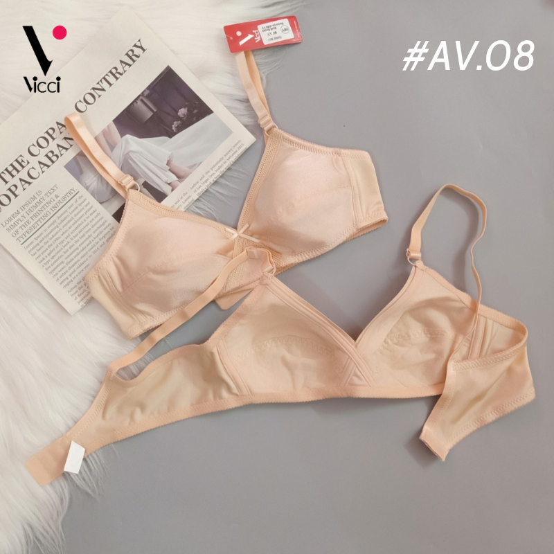 Ảnh Áo ngực nữ Vicci AV.03 - AV.08 không gọng, mỏng không đệm mút nhiều màu 2