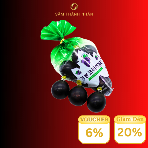 Thạch Nổ Hàn Quốc Kyoho vị Nho Đen 210g | Shopee Việt Nam