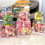 Hộp quà đồ ăn vặt bánh kẹo 10 món tặng kèm đèn led