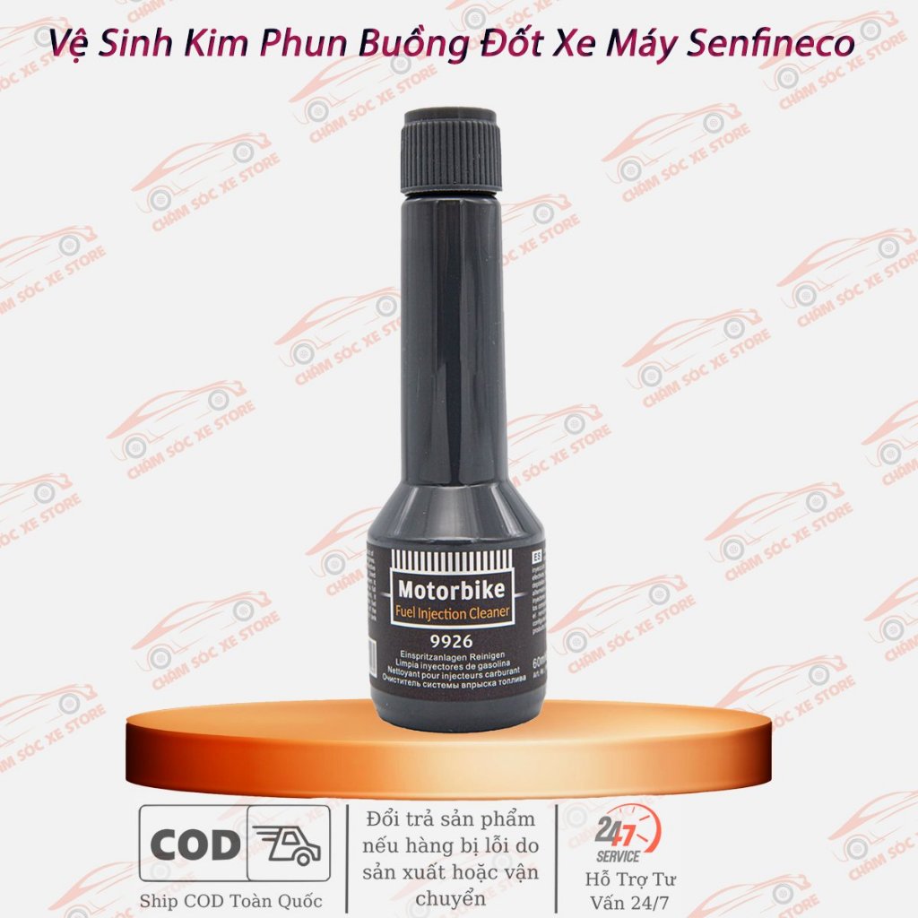 Vệ Sinh Kim Phun Buồng Đốt Xe Máy Senfineco Motorbike Jet Cleaner 9926 60ML