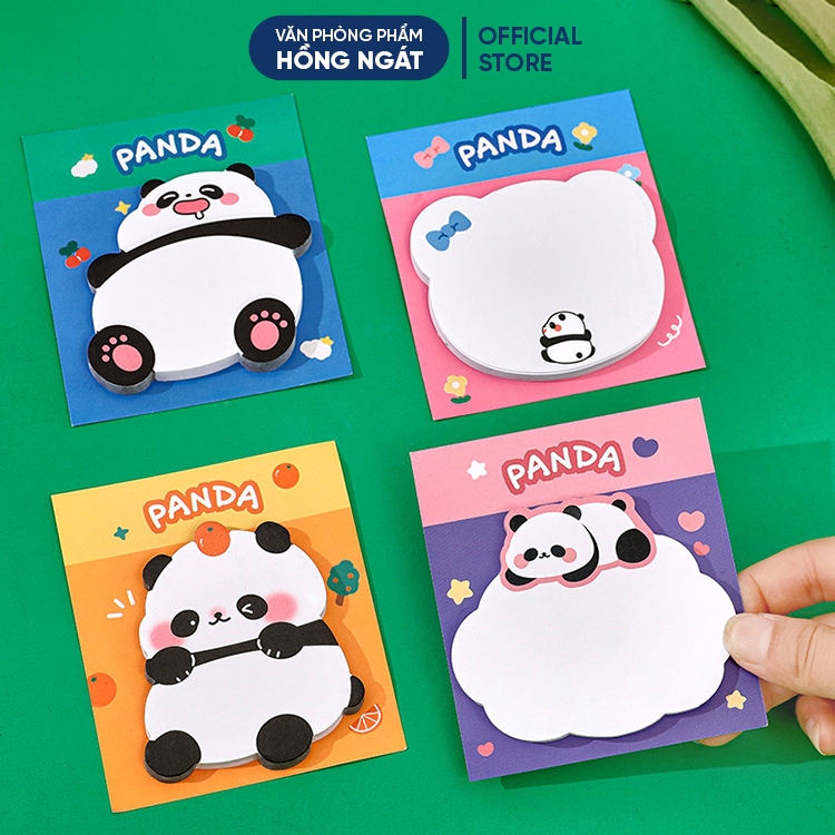 Giấy note cute hình gấu trúc PanDa, giấy ghi chú dễ thương nhỏ gọn ...