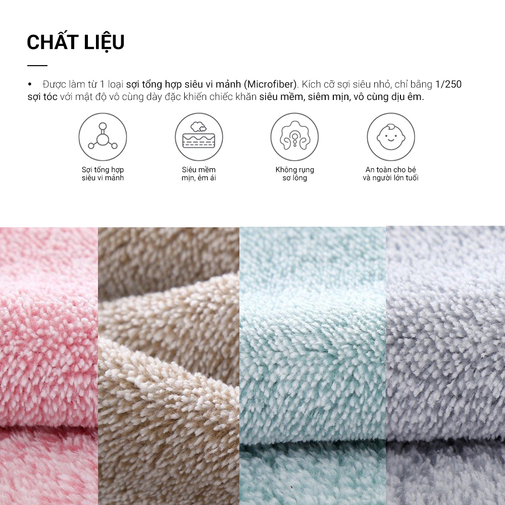Ảnh Khăn tắm Poêmy ST KT(70x140cm) - Trơn không sọc 3