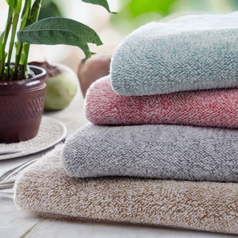 Ảnh Khăn tắm lau tóc Poêmy ST KT(35x75cm) - Trơn không sọc 1