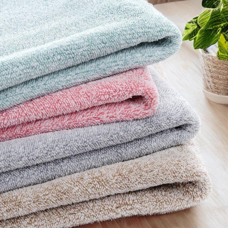Ảnh Khăn tắm lau tóc Poêmy ST KT(35x75cm) - Trơn không sọc 3