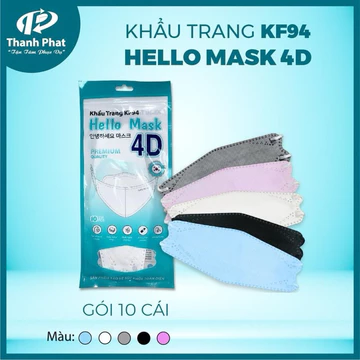 [TẶNG 30 chiếc khẩu trang 5D] THÙNG 320 CHIẾC KHẨU TRANG KF94 4 LỚP KHÁNG KHUẨN HELLO MASK