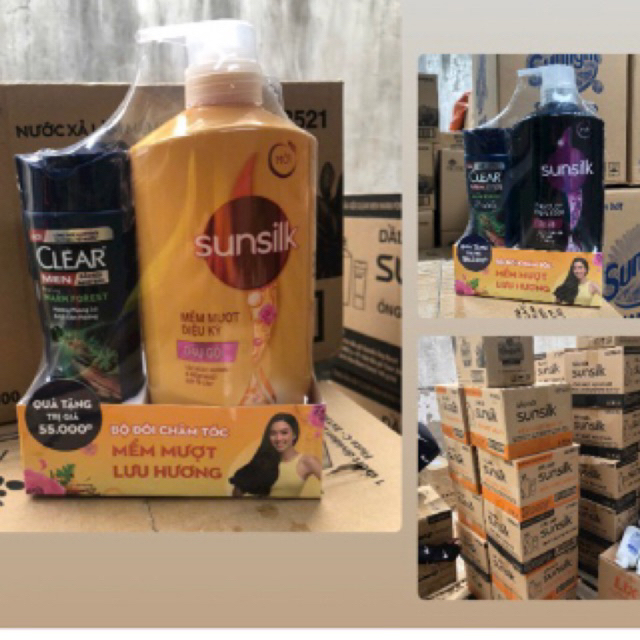 Dầu gội Sunsilk 650g vàng
