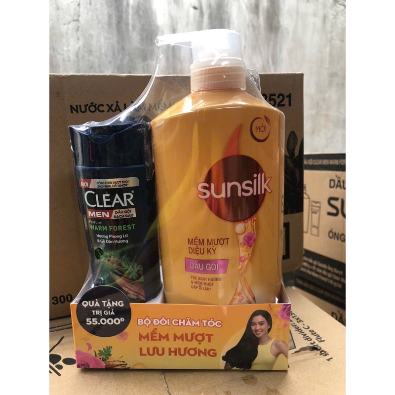 Dầu Gội Sunsilk Mềm Mượt Diệu Kỳ 650g tặng kèm tùy theo mỗi đợt công ty khuyến mãi