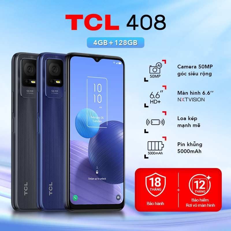 [Mã ELBSMG04 giảm 8% đơn 500K] Điện thoại di động TCL 408 T507U (4 ...