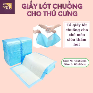 Giấy Lót Chuồng Cho Thú Cưng, Giấy Lót Khay Cho Thú Cưng, Tả Lót Siêu Thấm Hút Cho Chó Mèo - KIKINO