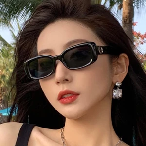 Kính râm mát nữ nam phong cách Hàn Quốc mắt vuông cá tính chống tia bức xạ siêu ngầu hot thời trang giá rẻ ABICA 267