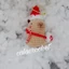 Móc khoá chuột lang nước (capybara) giáng sinh bằng len handmade làm quà tặng trang trí đáng yêu ( ảnh thật shop chụp)