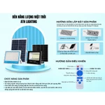 Đèn năng lượng mặt trời chống loá ATH LIGHTING có điều khiển từ xa 100w,200w,300w,400w vỏ nhôm Bảo Hành 2 năm chính hãng — ảnh 7