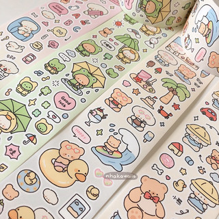 Hình dán sticker chiết 35cm trang trí dạng cuộn Nhà Kawaii