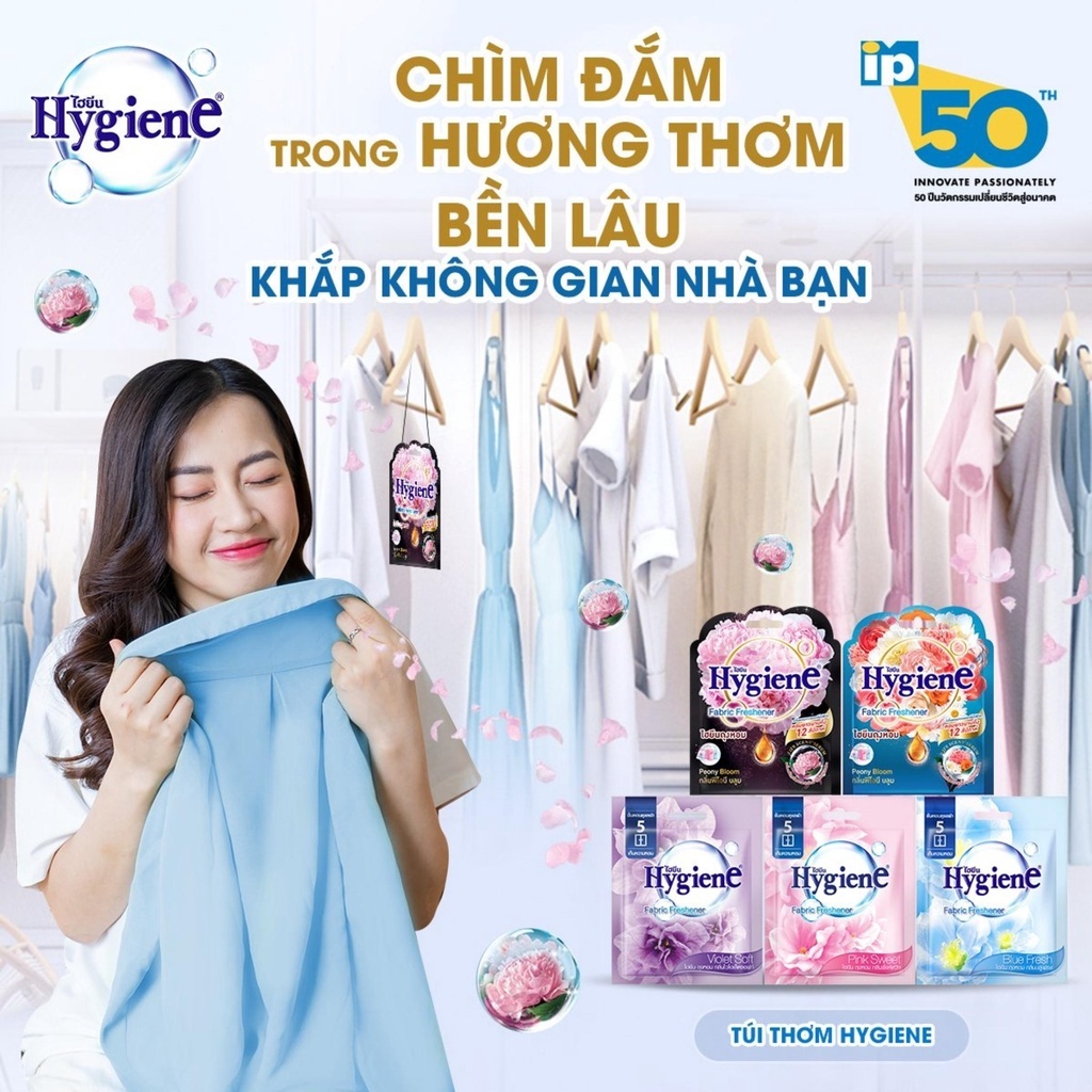 Túi thơm Hygiene Thái Lan hương nước hoa treo phòng để tủ quần áo giảm mùi hôi
