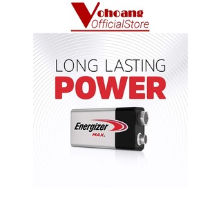 Pin vuông 9V Energizer 522 Alkaline chống chảy dung lượng cao - Hàng Chính Hãng