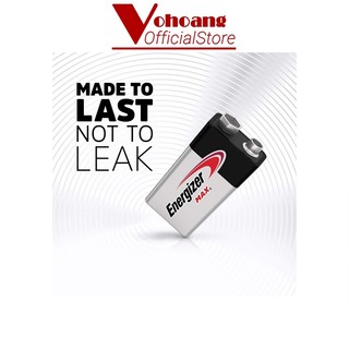Pin vuông 9V Energizer 522 Alkaline chống chảy dung lượng cao - Hàng Chính Hãng