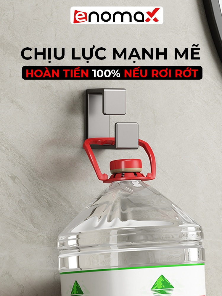 Ảnh Móc treo chậu dán tường Enomax, chịu lực tốt, chất liệu nhôm hàng không, chống gỉ sét - bảo hành 10 năm (Eno 0118) 4