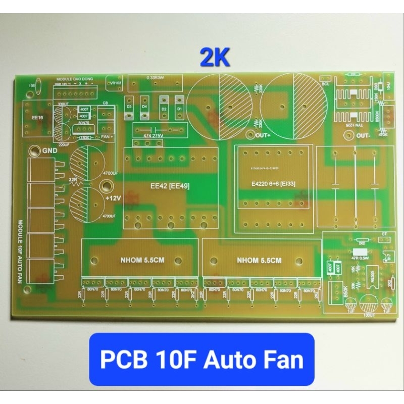 PCB mạch 10Fet auto Fan kèm pcb dao động | Shopee Việt Nam