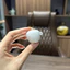 Cóng sứ khuyên, hút mật hàng Bát Tràng mẫu Bạch định miệng kẻ vàng 24k gắn sẵn tai tre 1.2
