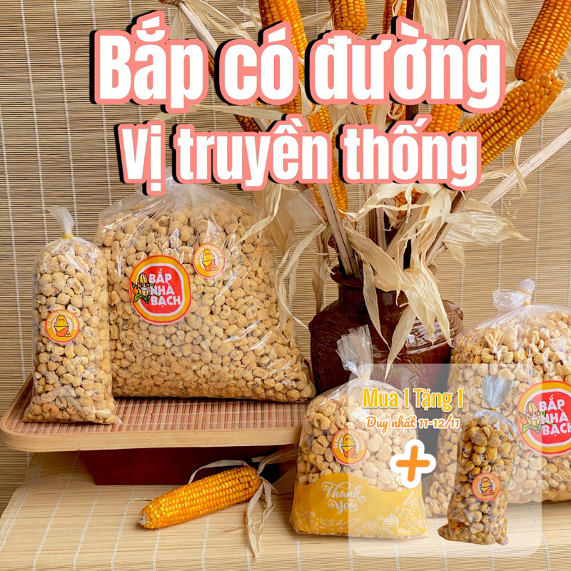 BẮP NỔ CÓ ĐƯỜNG VỊ TRUYỀN THỐNG- bắp rang bơ, bỏng ngô, bắp nổ ăn vặt ...