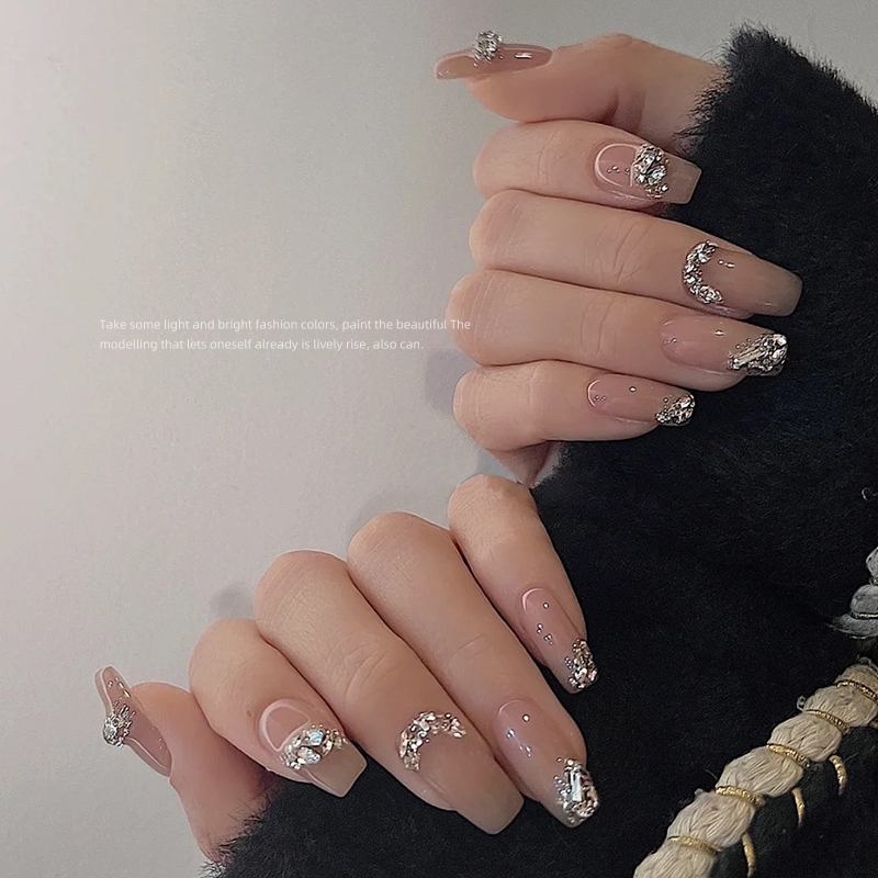 Set đá Diamond Mini chân bạc 100v trang trí móng
