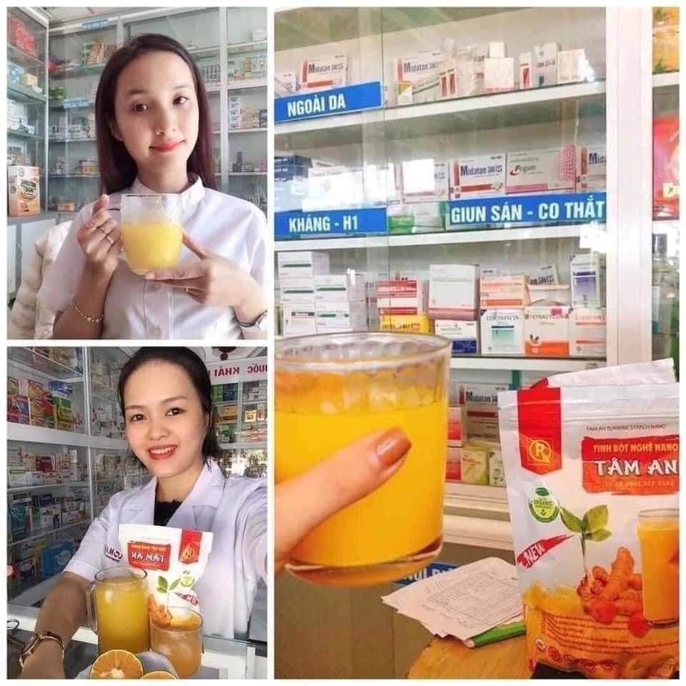 Tinh Bột Nghệ Nano Tâm An Mul Rose Chính Hãng Hồng Tâm Dễ Sử Dụng