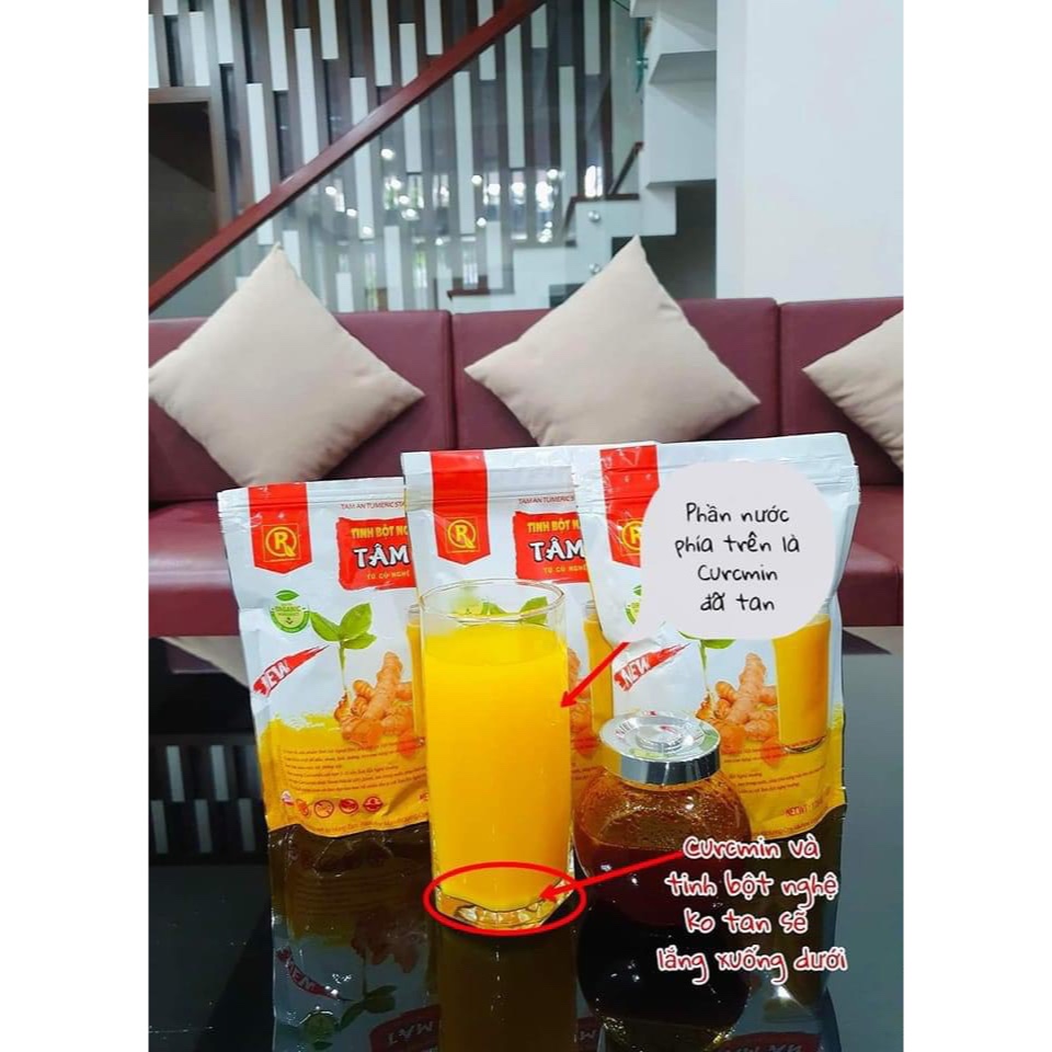 Tinh Bột Nghệ Nano Tâm An Mul Rose Chính Hãng Hồng Tâm Dễ Sử Dụng