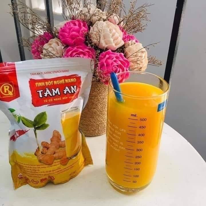 Tinh Bột Nghệ Nano Tâm An Mul Rose Chính Hãng Hồng Tâm Dễ Sử Dụng