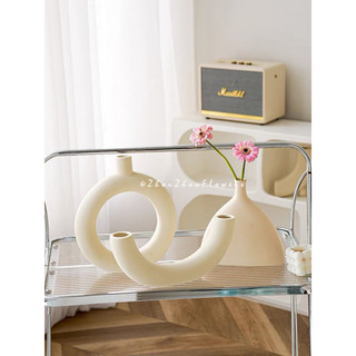 Bình gốm trang trí, lọ hoa decor, bằng gốm cao cấp hiện đại phong cách Bắc Âu