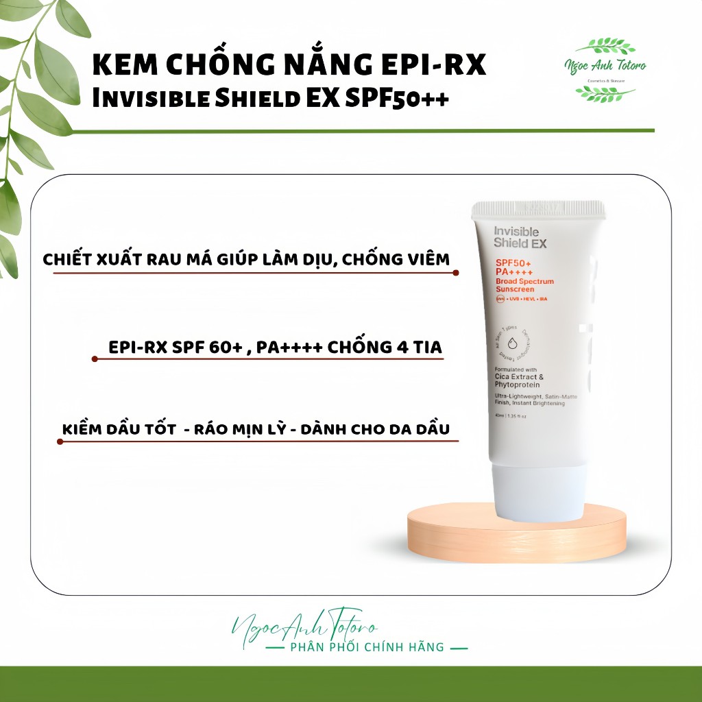 [HÀNG CÔNG TY] Kem chống nắng EPI-RX Invisible Shield EX SPF50 ...