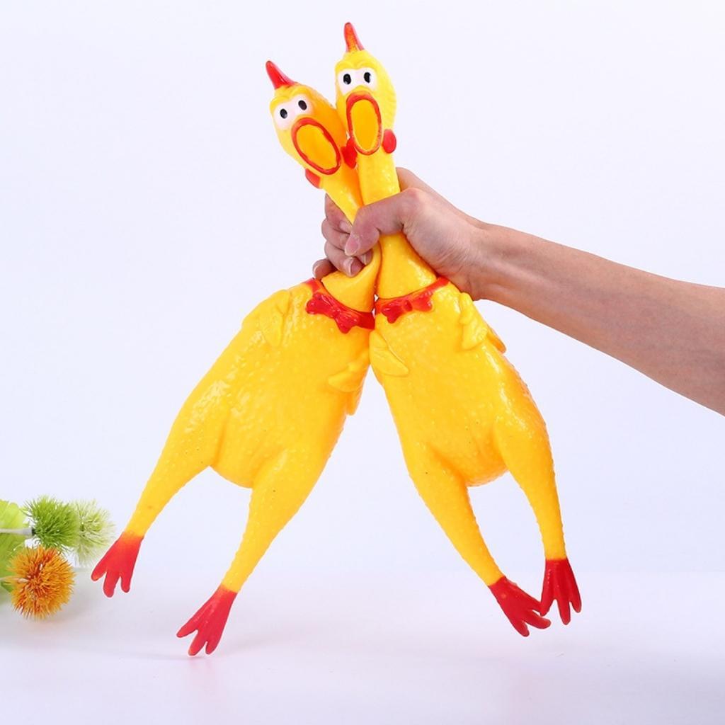 Gà La Hét Đồ chơi Gà Bóp Kêu A Lử đủ size To bé vừa - Binbibo
